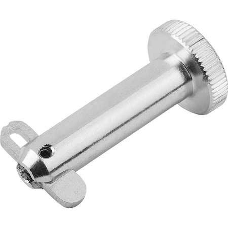 Kipp Locking Pin With Flat Head, With Folding Latch, D1=6 L=25, Steel K0776.06025